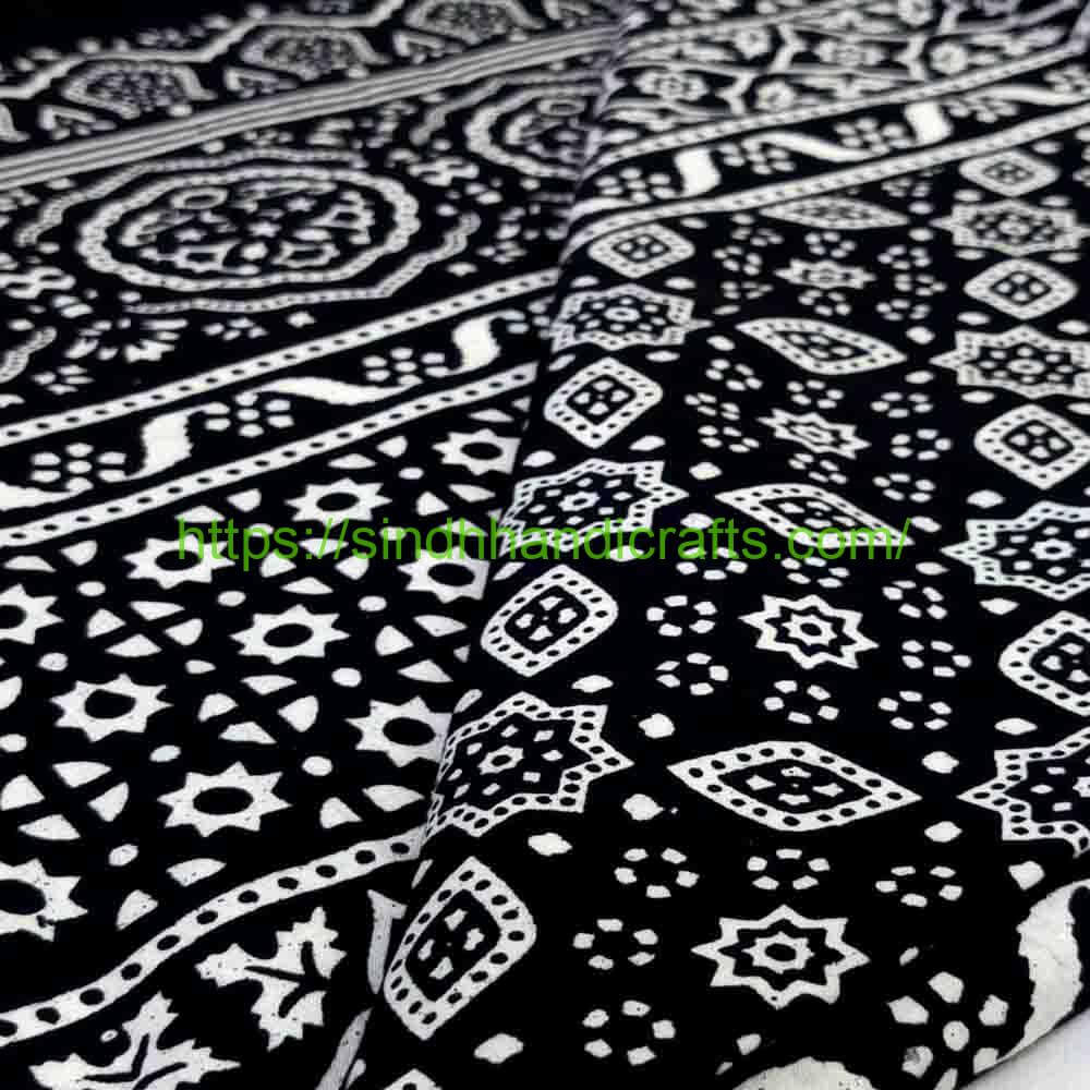 Black Ajrak 4a Black Ajrak Sindhi
