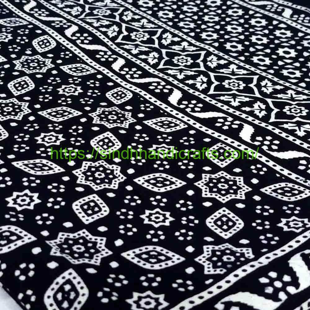 Black Ajrak 4b Black Ajrak Sindhi