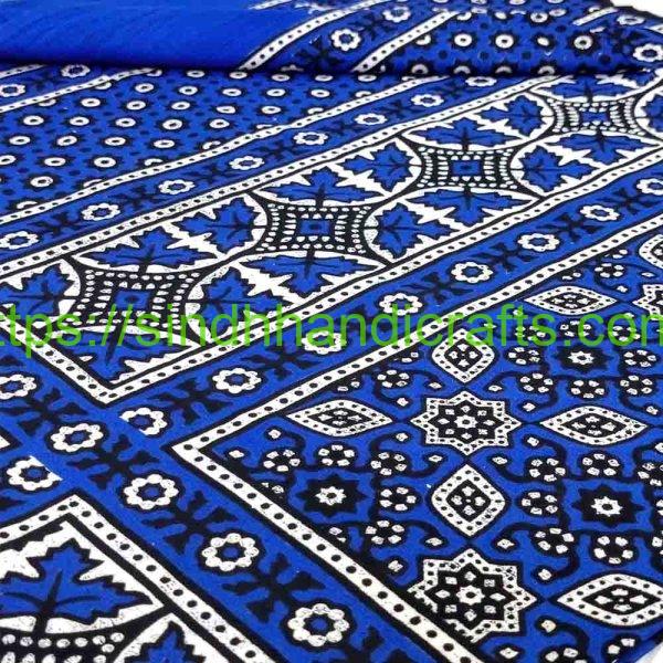 Saraiki Ajrak in blue color