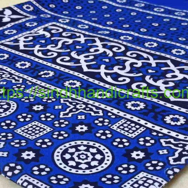 Saraiki Ajrak in blue color