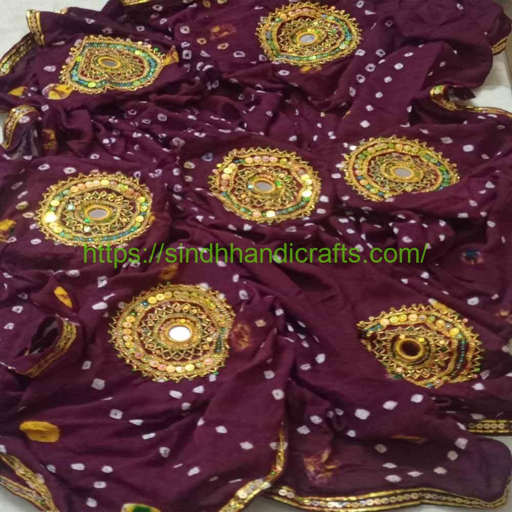 Chunri Dupatta 2a Sindhi Chunri Dupatta (Embroidered)
