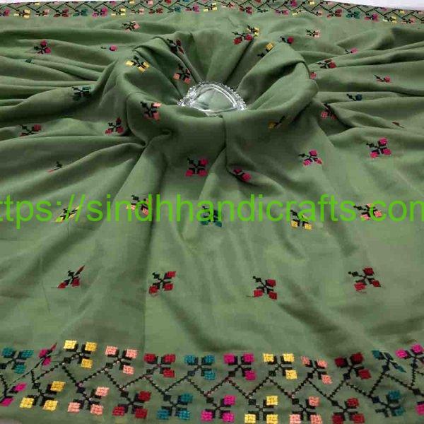 Stylish Cross Stitch Chadar - Sindh Handicrafts
