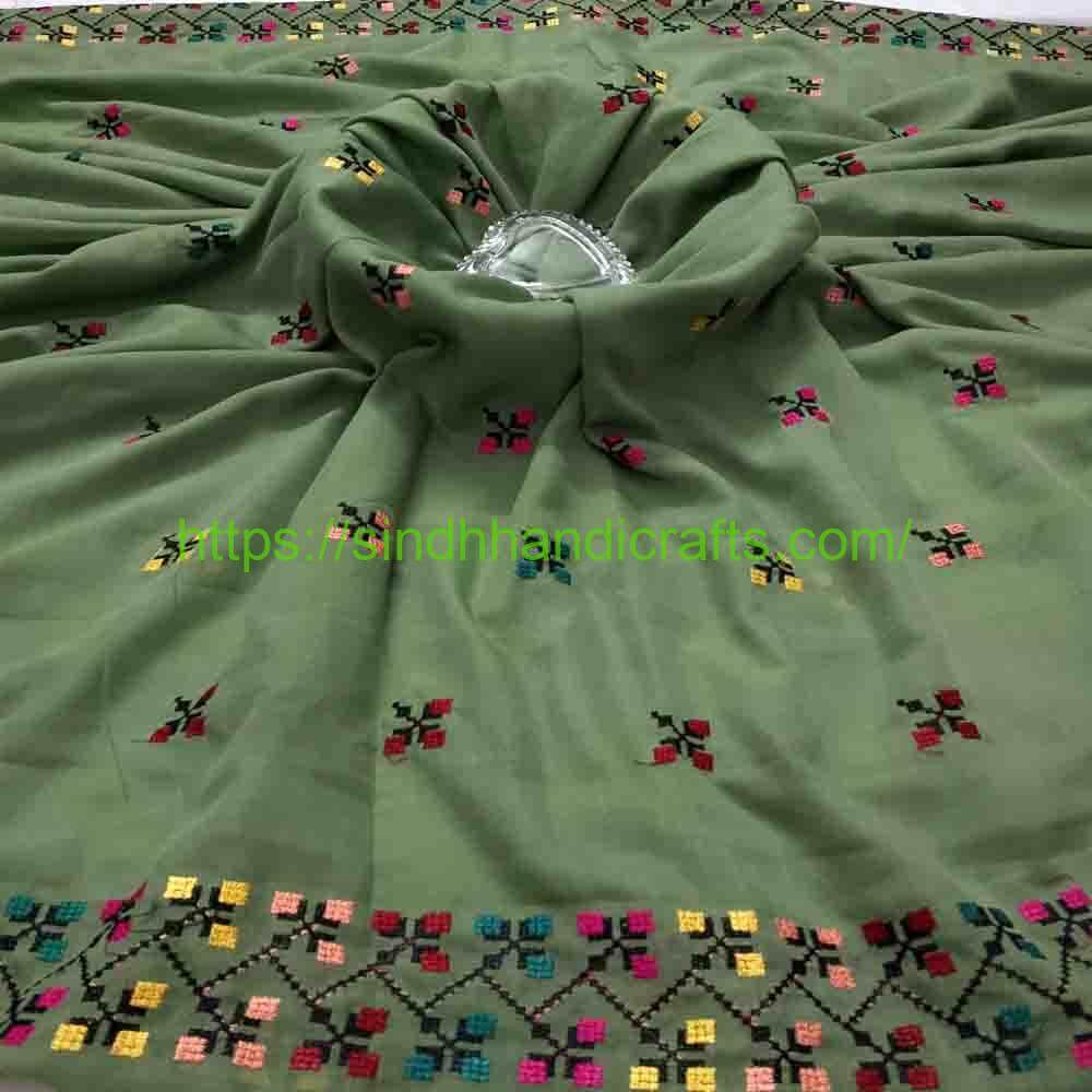 Cross Stitch Embroidered Chadar 17 Classy Embroidered Ladies Chadar Design for Women