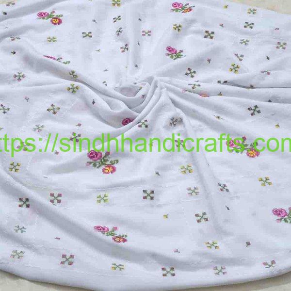 White Chadar Design for Ladies