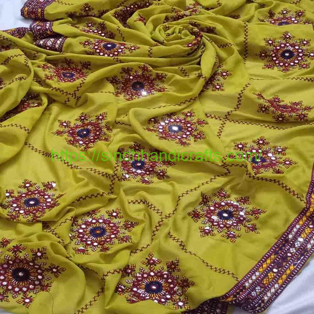 Embroidered Chadar 30a Hand Embroidery Chadar for ladies