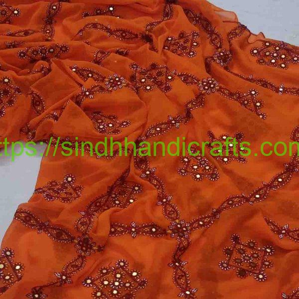 Ladies chadar with floral design