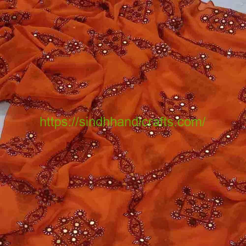 Embroidered Chadar 46c Ladies chadar with floral design