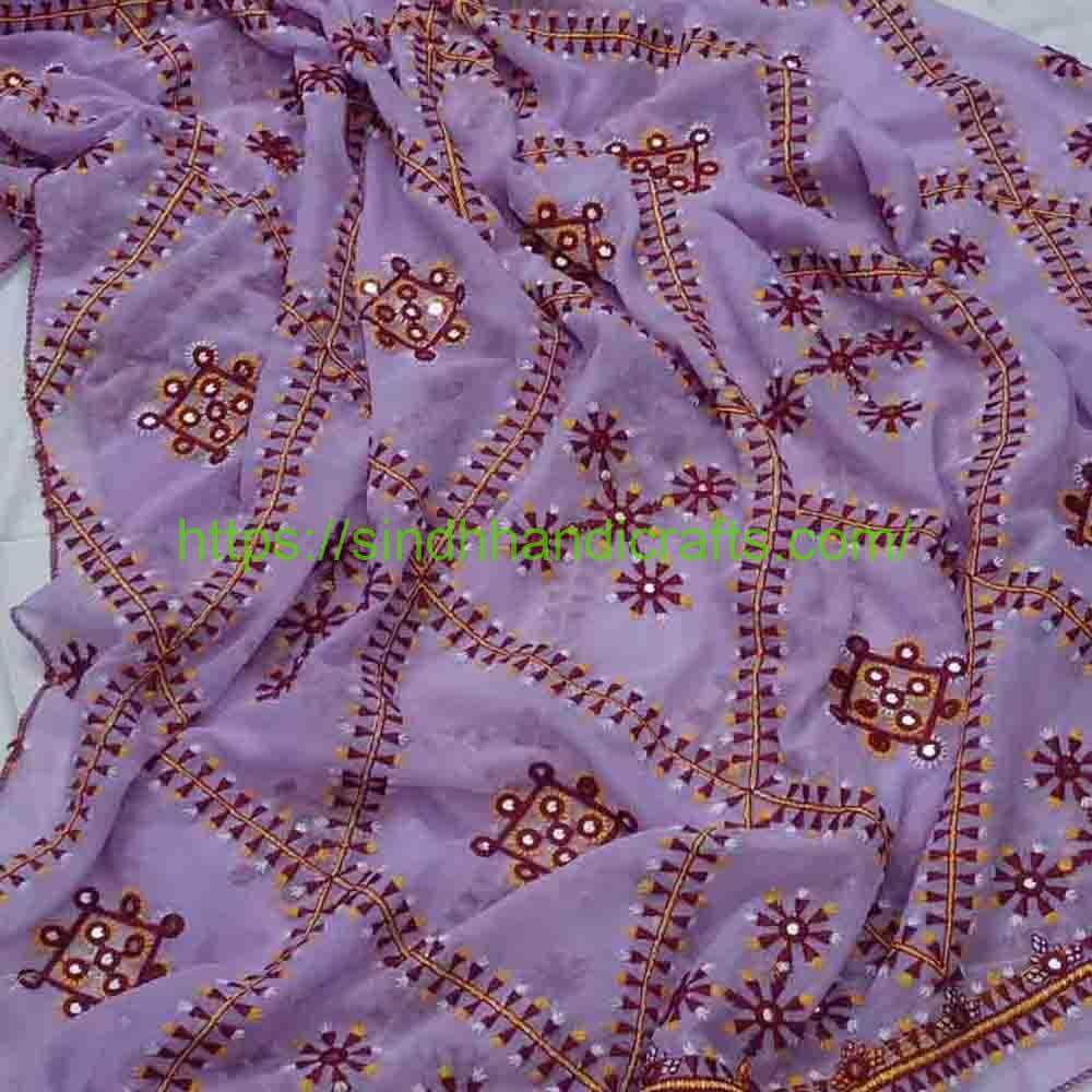 Embroidered Chadar 47a Fancy Chadar for Ladies