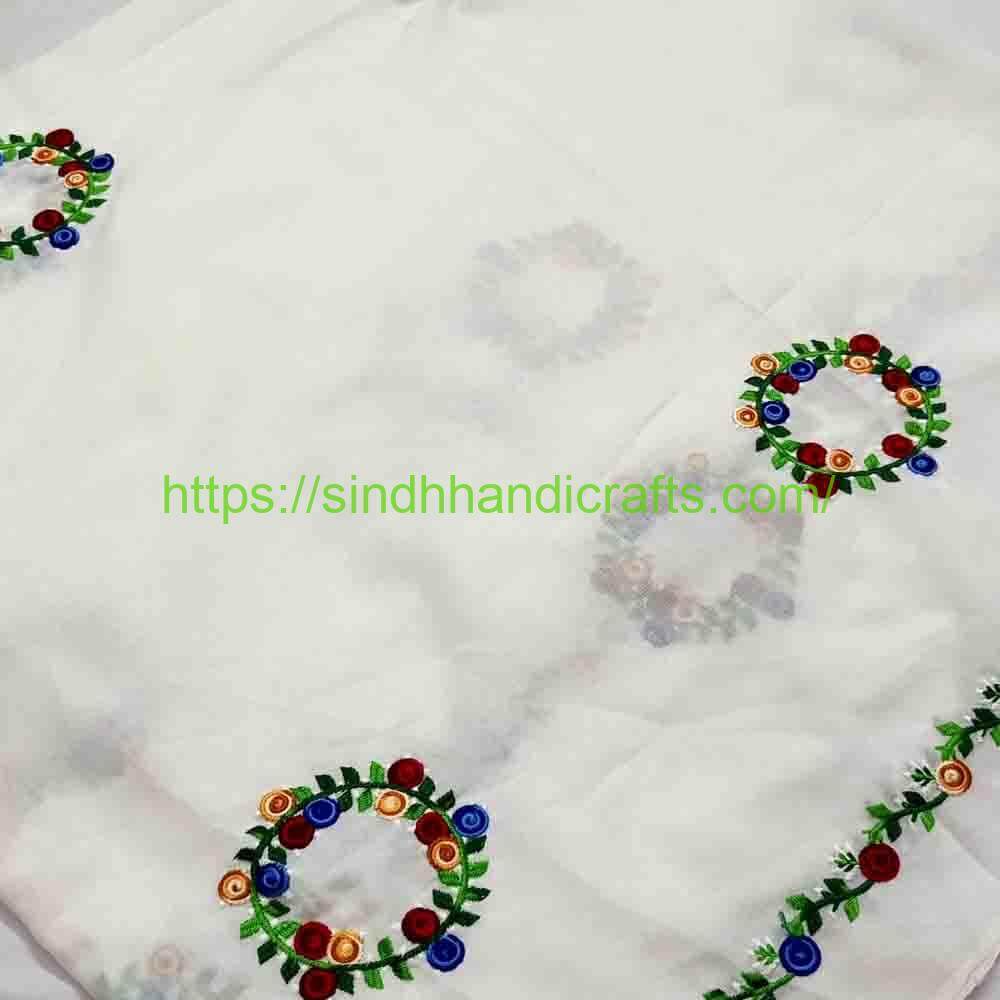 Embroidered Chadar 79b Multi-color Embroidery Chadar for ladies