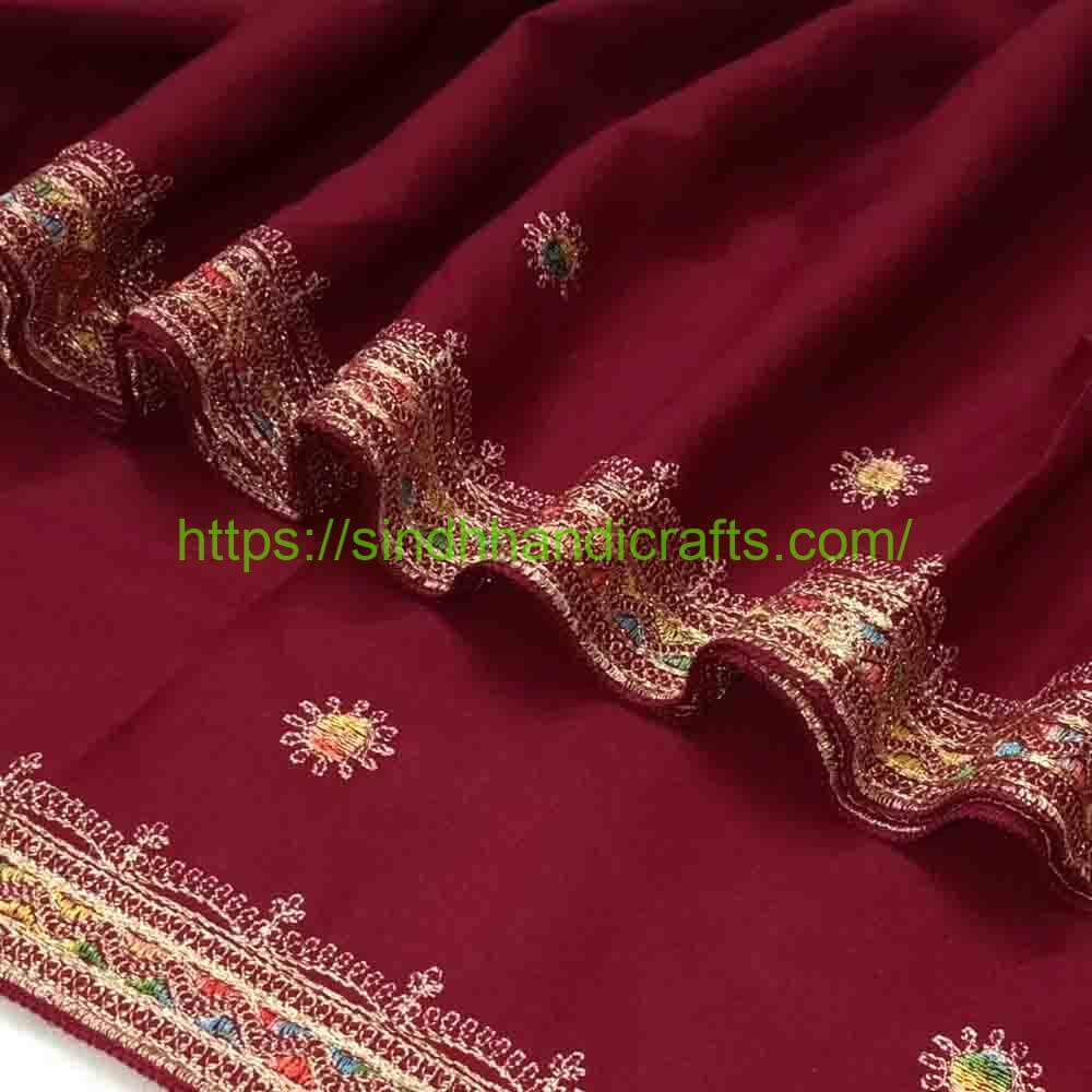 Hand Embroidered Chadar 2 Traditional Chadar Design for Women