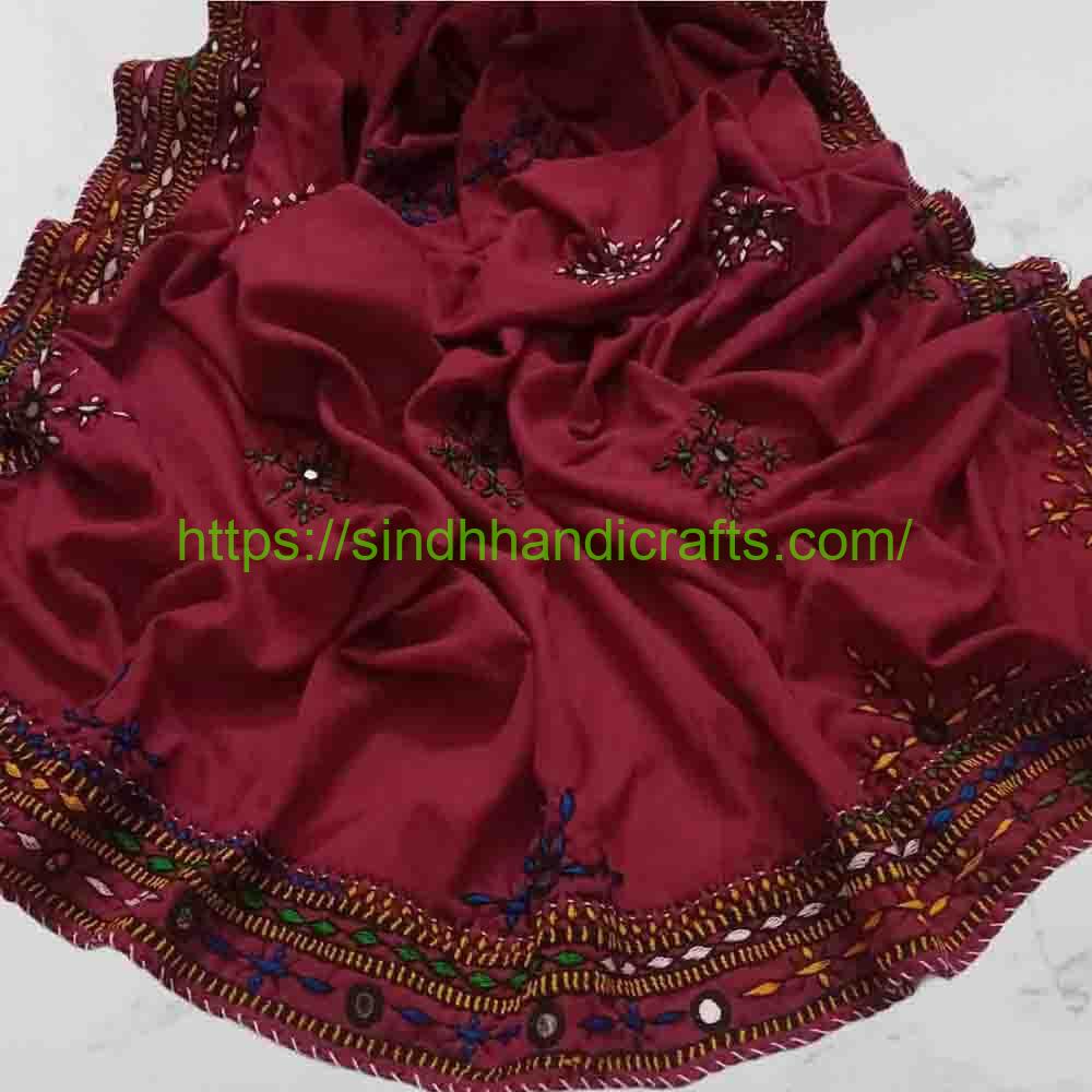 Hand Embroidered Chadar 42 Embroidery Balochi Chadar Design for Ladies