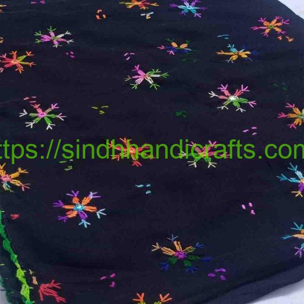 Black Sindhi Chadar Design for Ladies