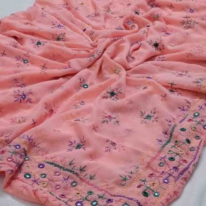 Sindhi Hand Embroidery Chadar Design for Women