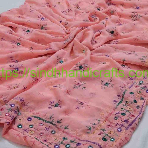 Sindhi Hand Embroidery Chadar Design for Women