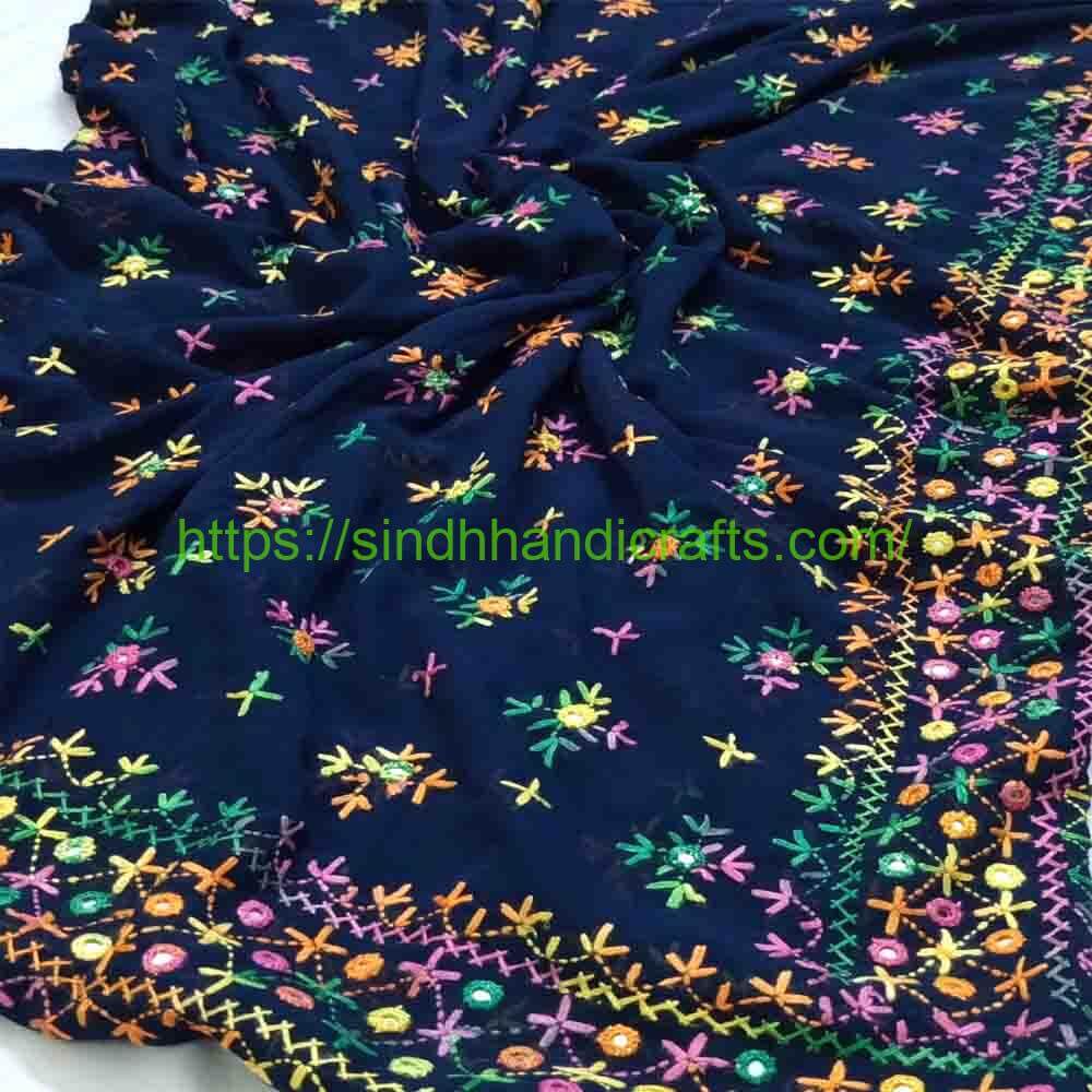 Hand Embroidered Chadar 71a Handmade Chadar design