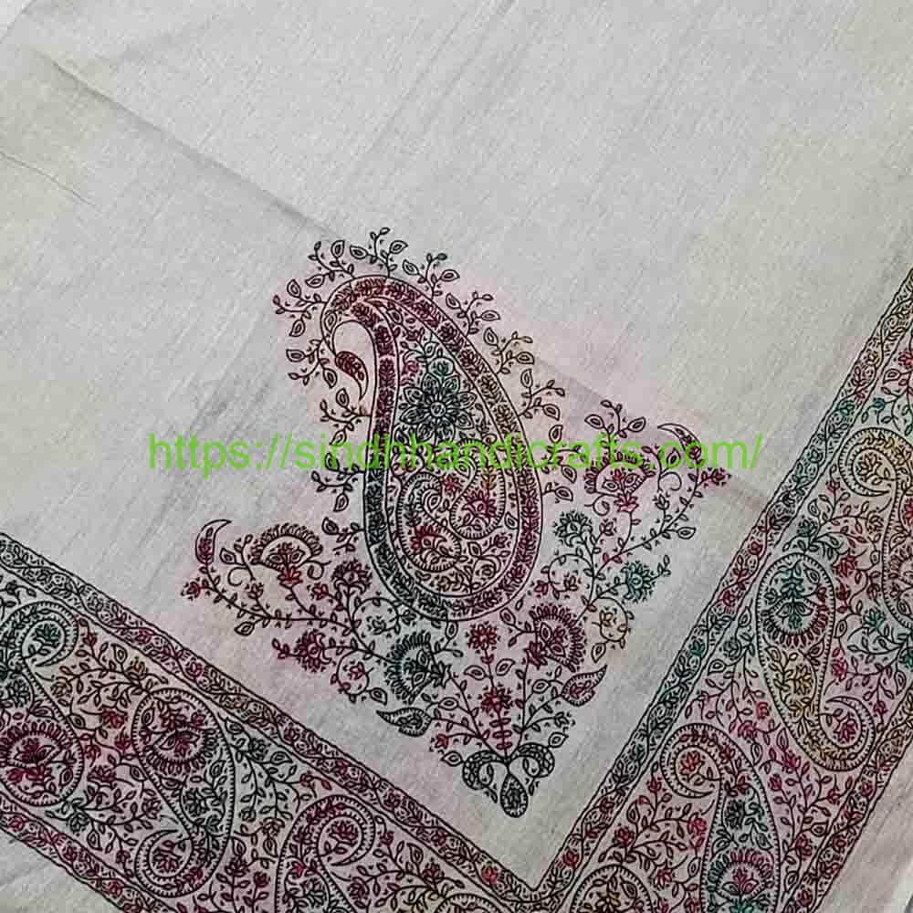 Hand Embroidered Chadar 90b Handmade Chadar design