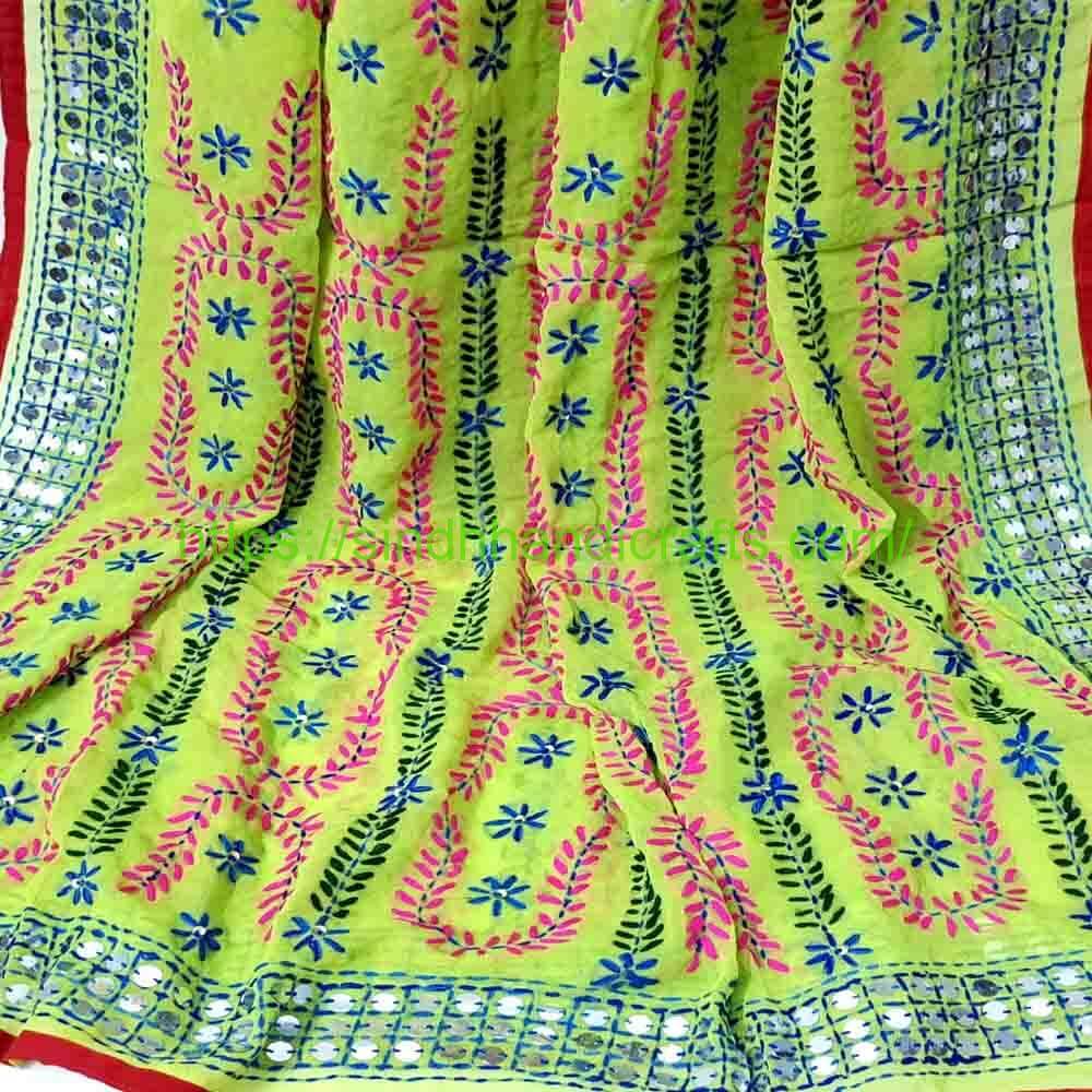 Handmade Phulkari Dupatta 10b Traditional Phulkari Dupatta