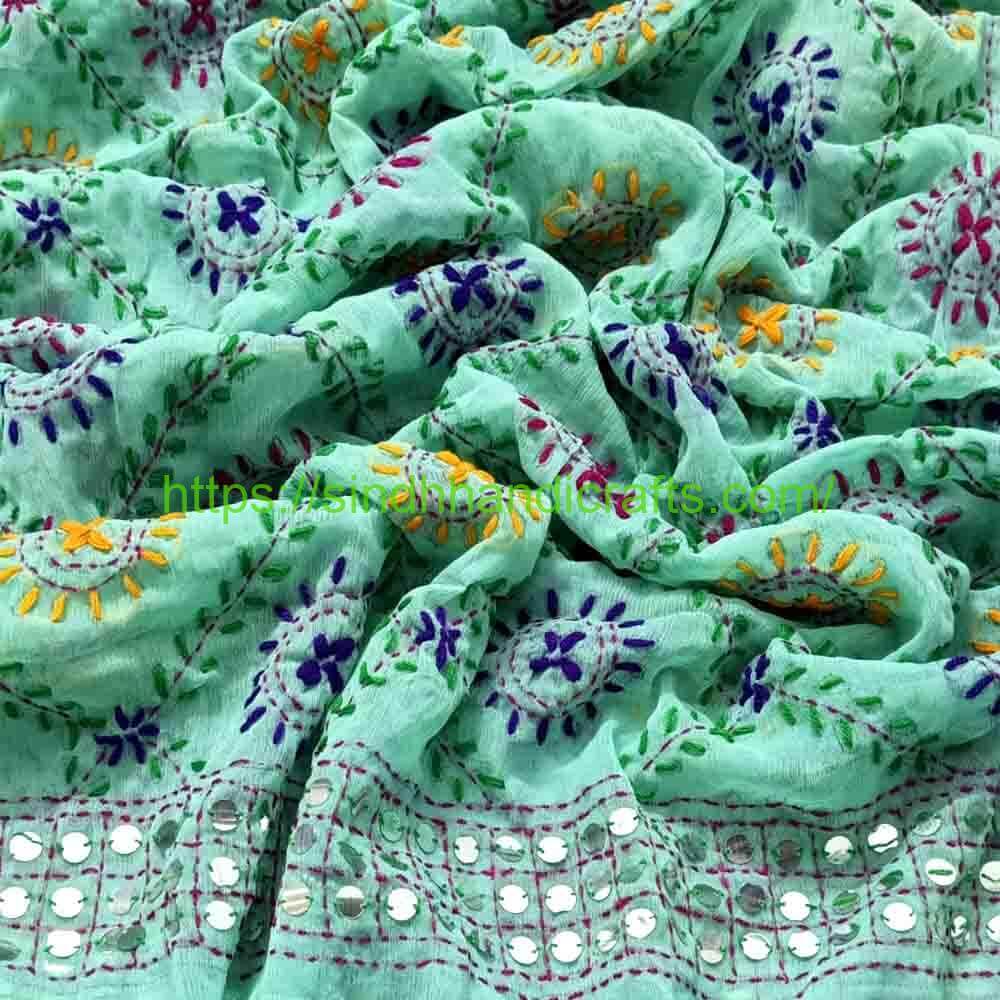 Handmade Phulkari Dupatta 14a Traditional Phulkari Dupatta