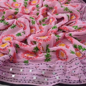 Indian Phulkari Dupatta