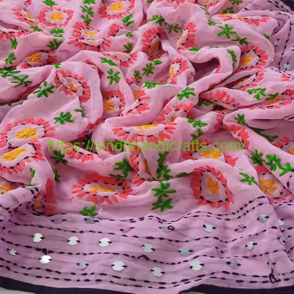 Handmade Phulkari Dupatta 1a Indian Phulkari Dupatta