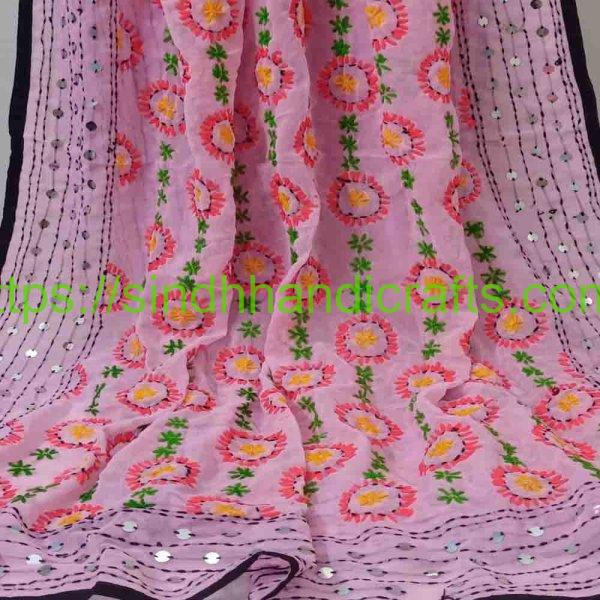 Indian Phulkari Dupatta