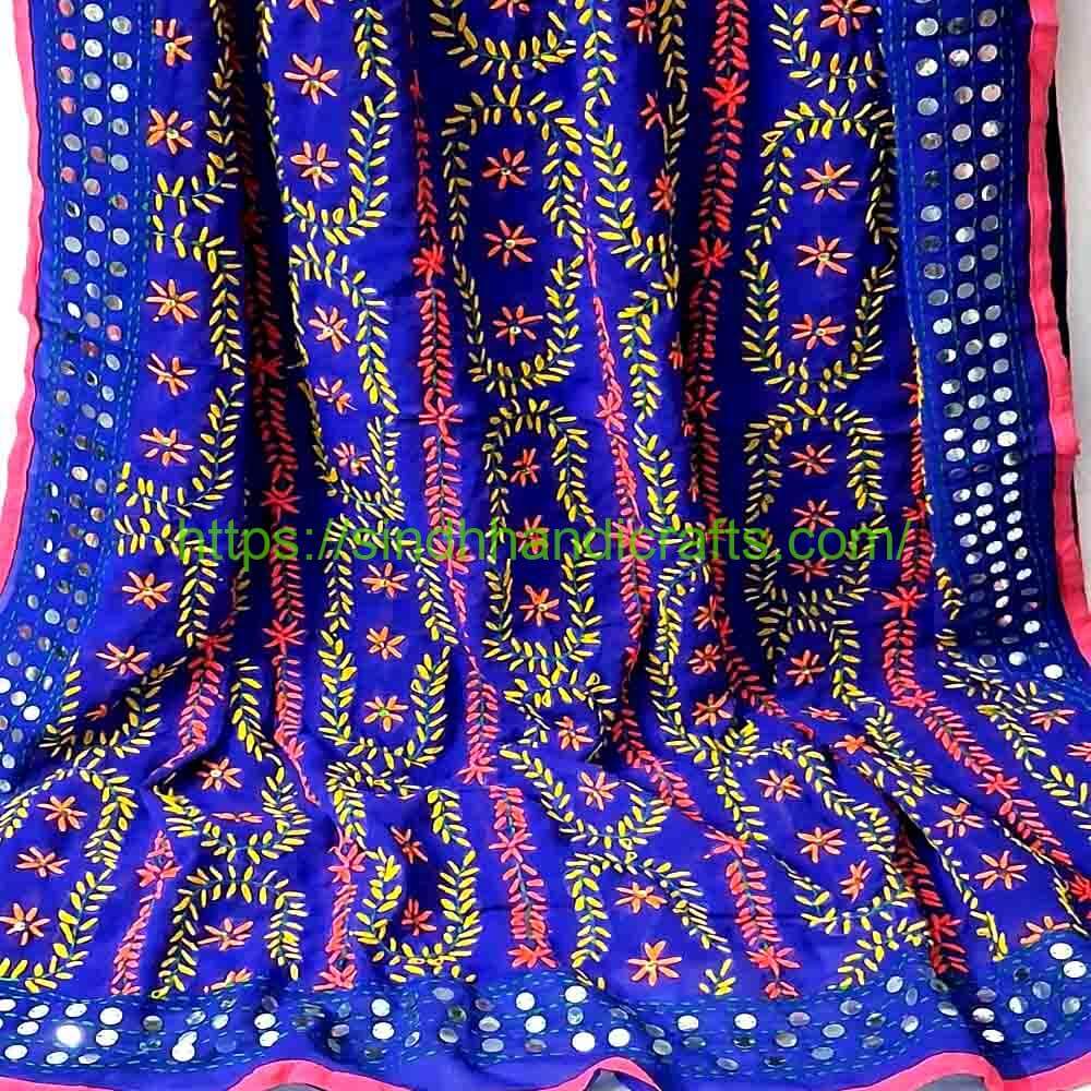 Handmade Phulkari Dupatta 22a Embroidered Phulkari Dupatta