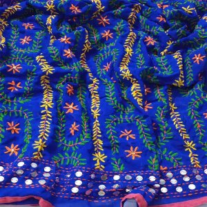 Hand Embroidery Phulkari Dupatta Design