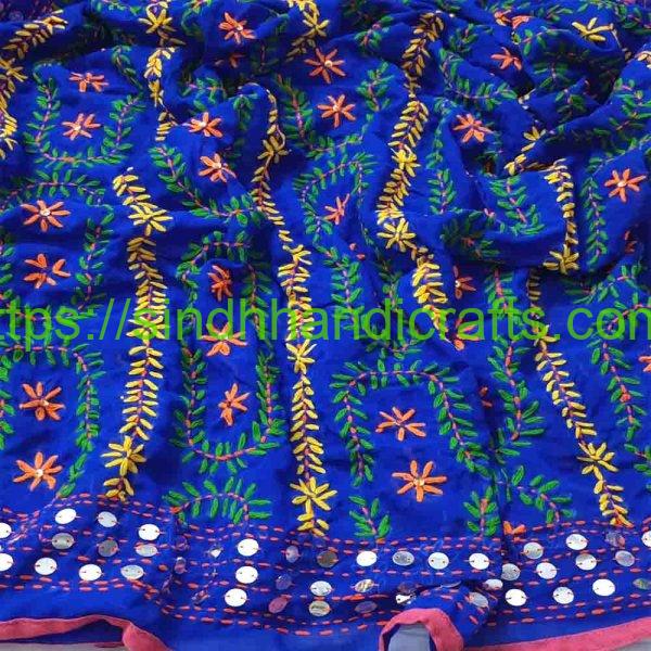 Hand Embroidery Phulkari Dupatta Design