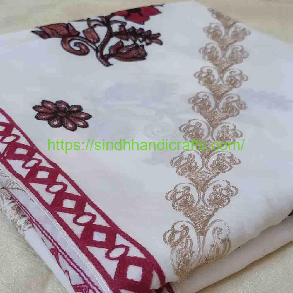 Jaal Work Embroidered Chadar 2a Jaal Work Chadar Design for Ladies