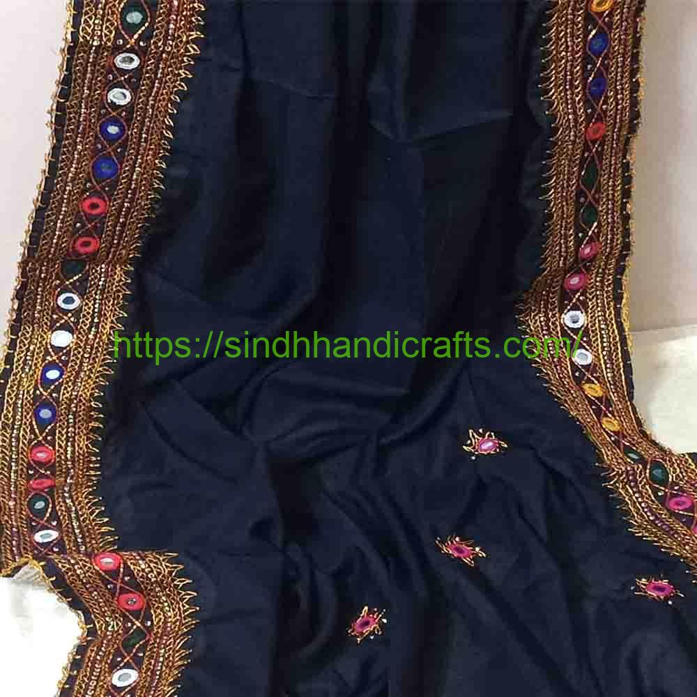 Premium Swiss Lawn Embroidered Chadar 1b 1 Traditional Sindhi Embroidery Ladies Chadar