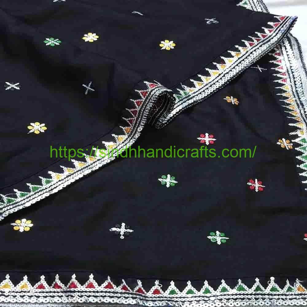 Sequence work Embroidered Chadar 13 1 Beautiful Black Chadar for Ladies