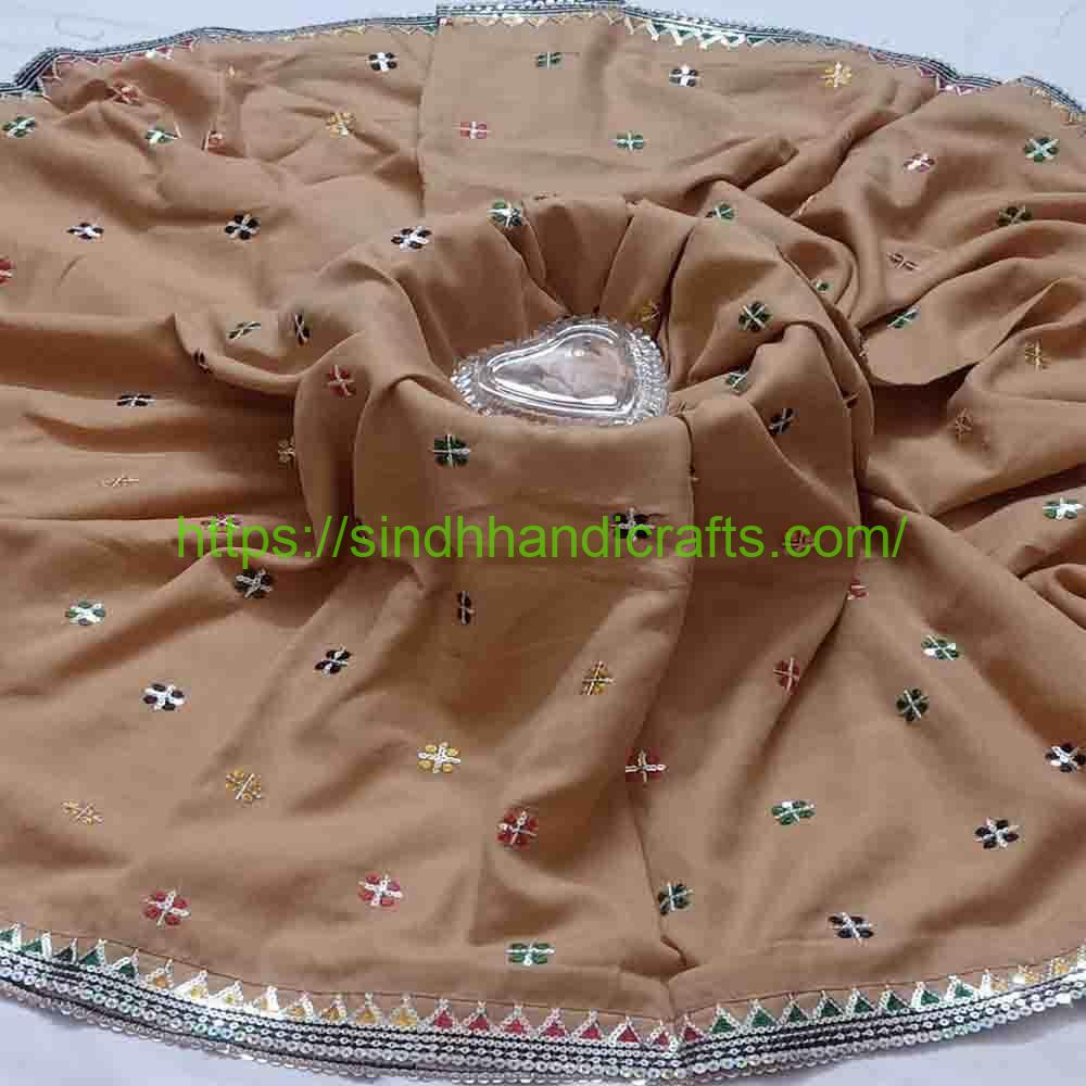 Sequence work Embroidered Chadar 14 Sindhi Chadar for Ladies