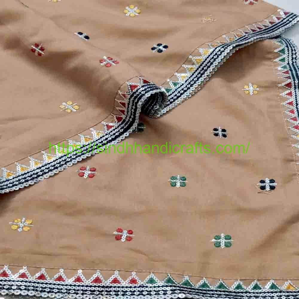 Sequence work Embroidered Chadar 14 Sindhi Chadar for Ladies