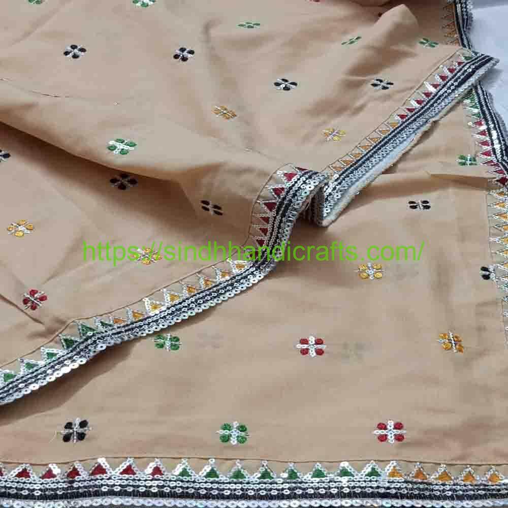 Sequence work Embroidered Chadar 15 1 Sindhi Chadar