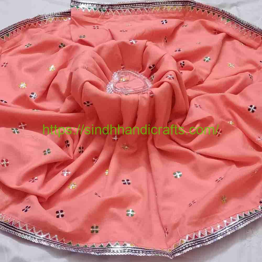 Sequence work Embroidered Chadar 19a Sindhi Pakistani Chadar for Ladies