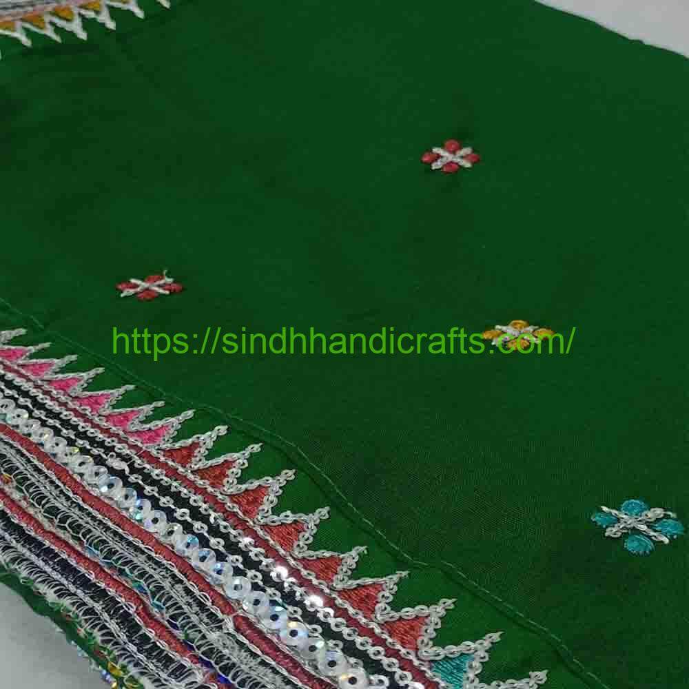 Sequence work Embroidered Chadar 20b Stylish Sindhi Chadar Design