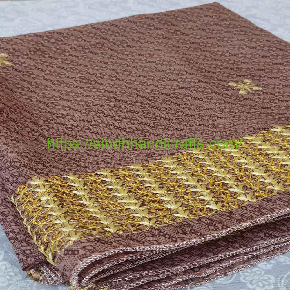 Sequence work Embroidered Chadar 6a Sindhi Chadar Embroidery Design for women