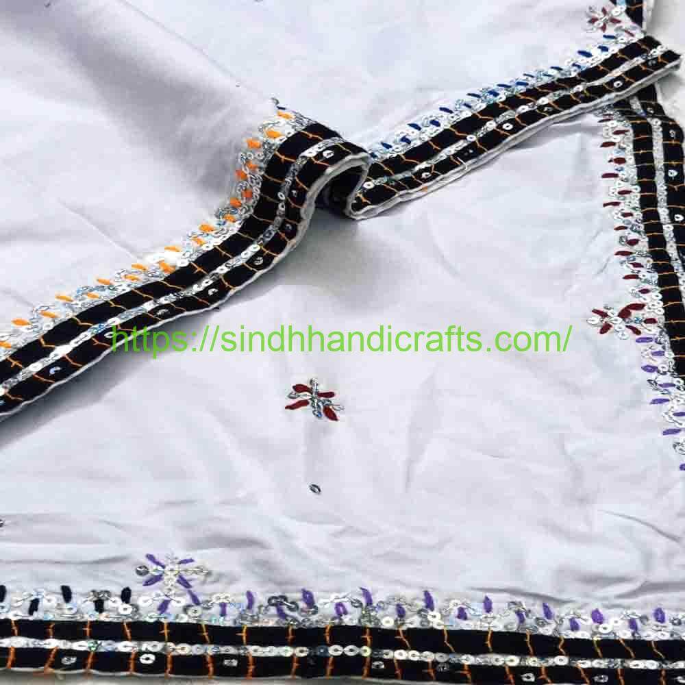 Sequence work Embroidered Chadar 7 Cultured Sindhi Chadar for Women