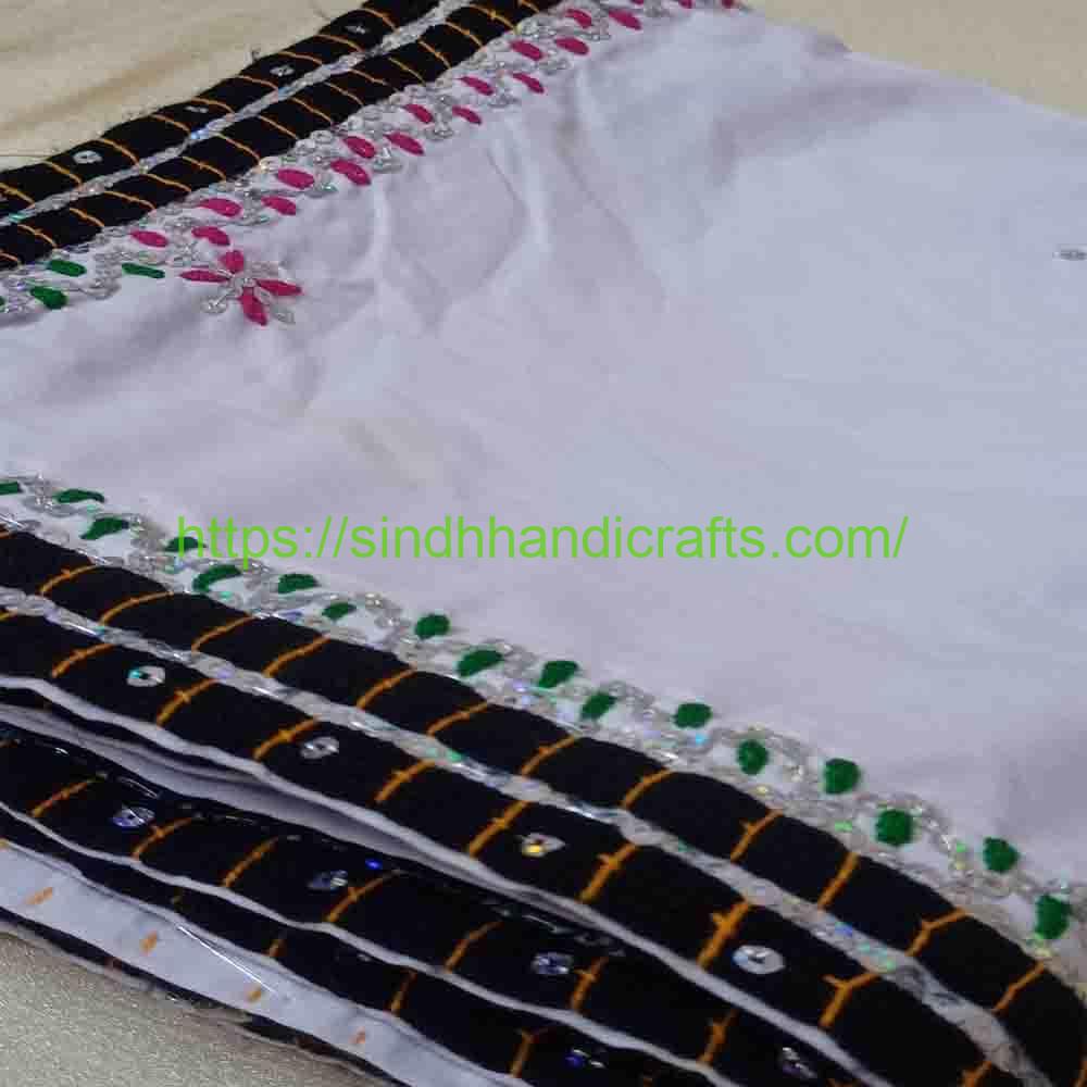 Sequence work Embroidered Chadar 7b 1 Cultured Sindhi Chadar for Women
