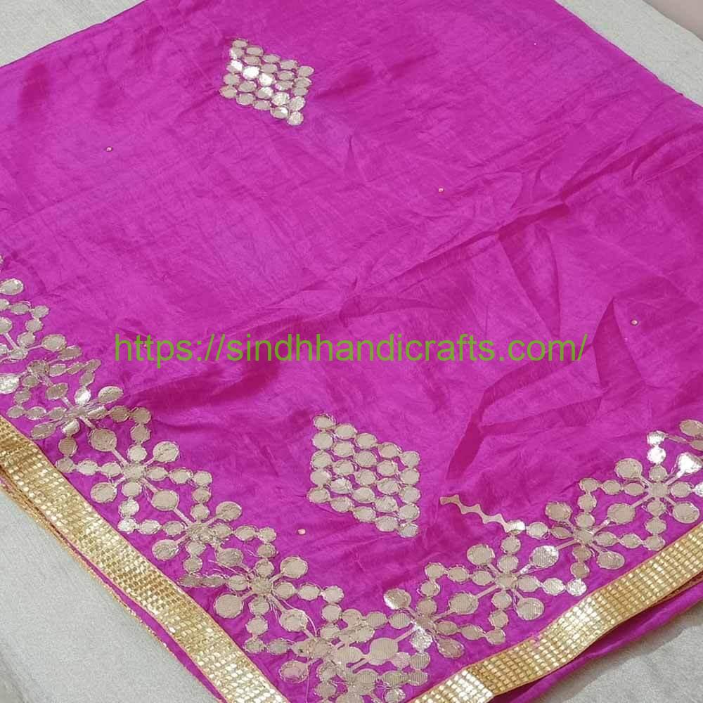 Silk Dupatta 3b Elegant Printed Silk Dupatta