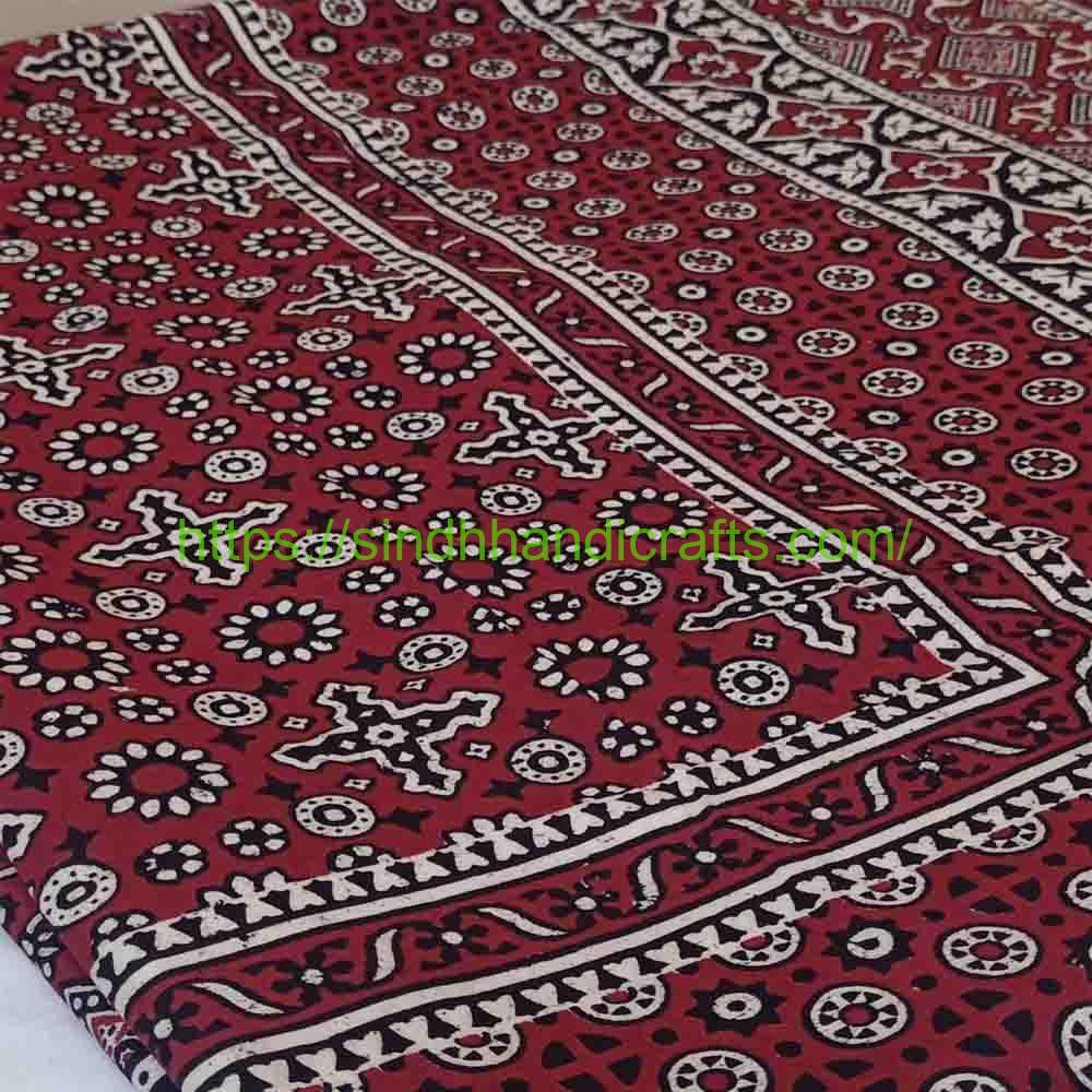 Sindh Ajrak b Classic Sindh Ajrak Print