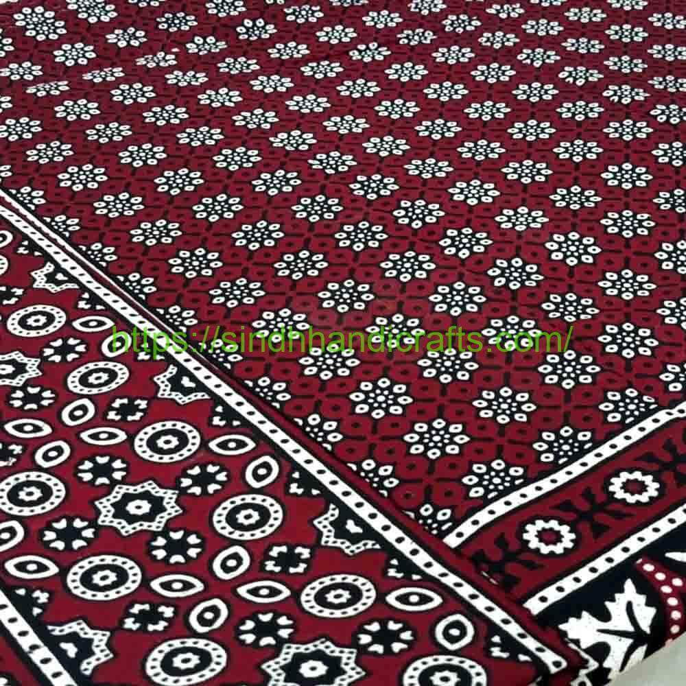 Sindhi Ajrak 1b Classic Sindh Ajrak