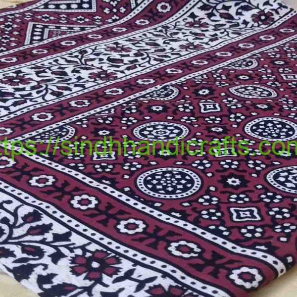 Hand Block Print Ajrak Design