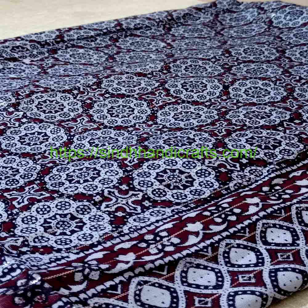 ajrak 2c Ajrak design in red color