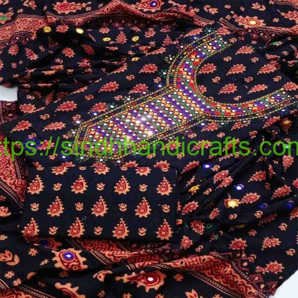 Vibrant Embroidery Designs Dress for Women
