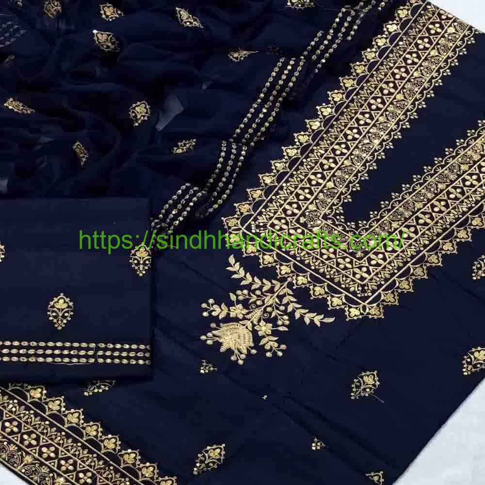 3 Piece Embroidered Dress for Women 31 Floral Embroidered Dress