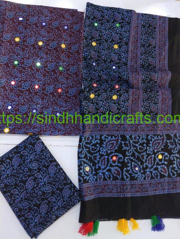 3pc Sindhi Ajrak Dress