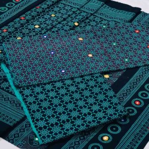 3pc Traditional Ajrak Dress