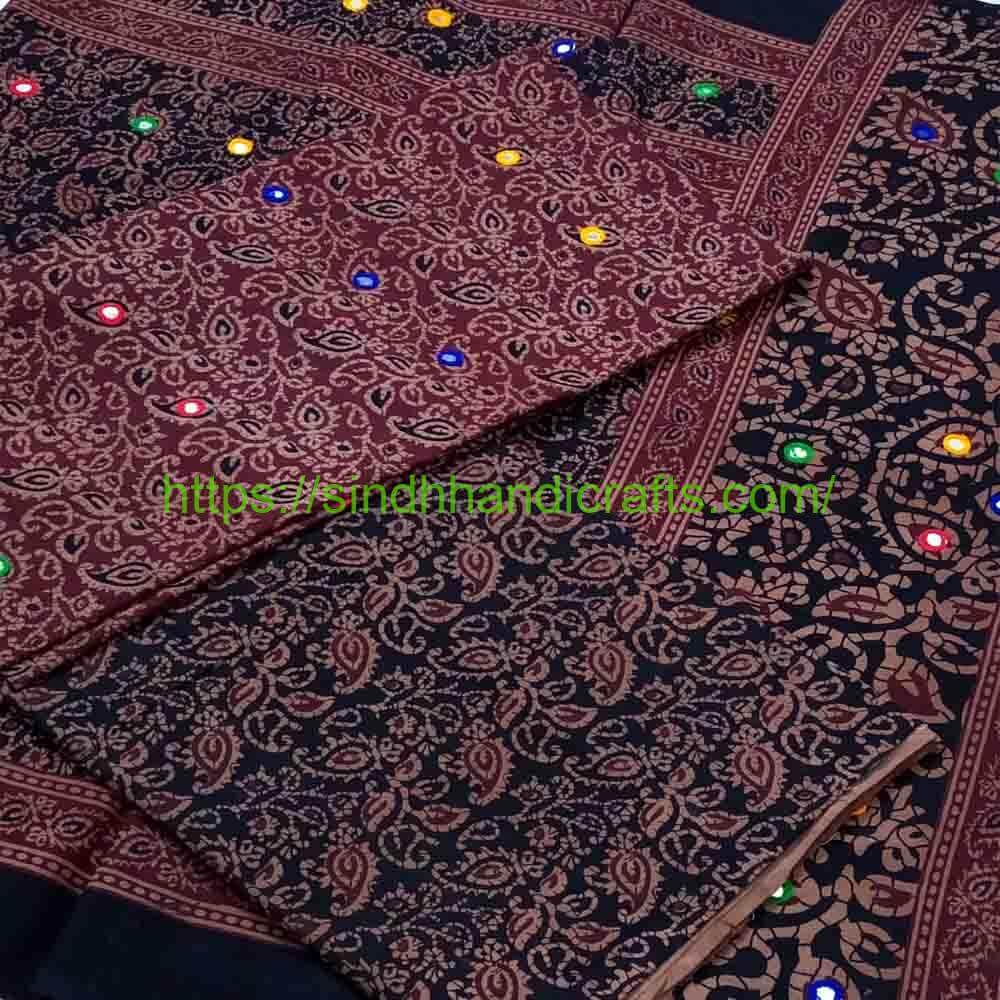 3pc Ajrak Suit 14 3pc Sindhi Ajrak Dress