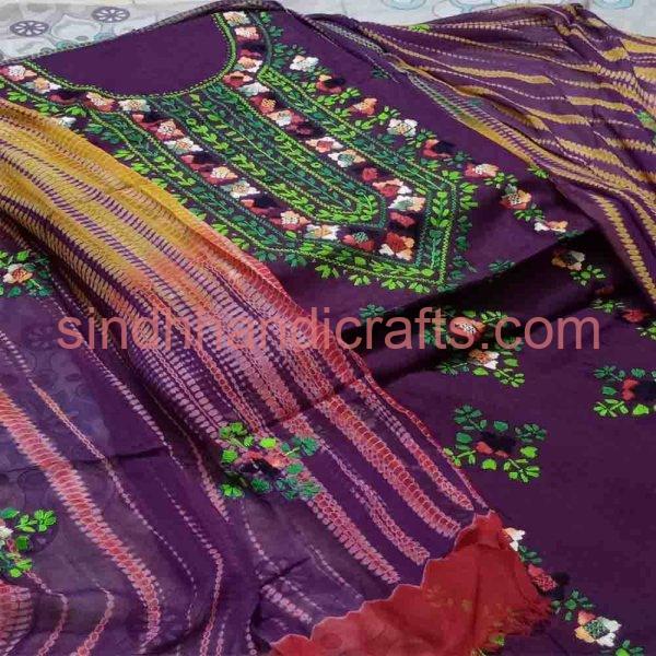 Vibrant Embroidery Designs Dress for Women
